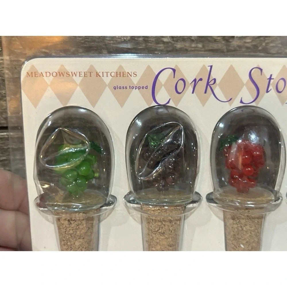 Meadowsweet‎ Kitchens Glass Top Cork Stoppers Wine Bottles